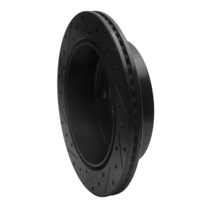 Dodge Ram 1500 Van Brake Rotor (1) - Rear Right - R1 Concepts - Drilled & Slotted - Black - 2003